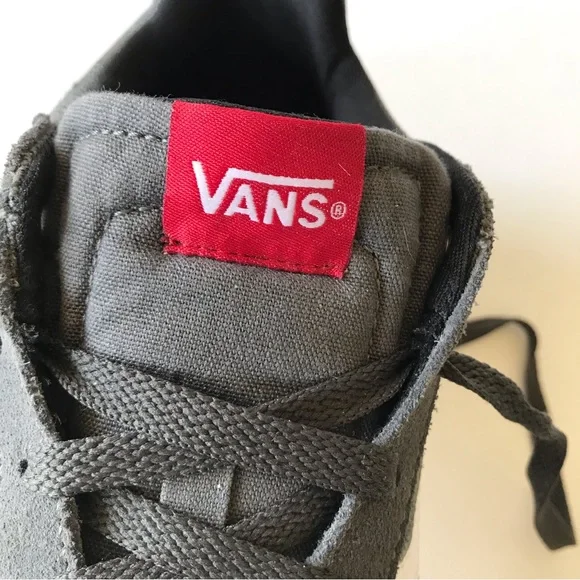 Vans Suede and Canvas Sneakers Gray Youth 7 Men’s 7 Women’s 8.5 25 cm - Picture 11 of 12